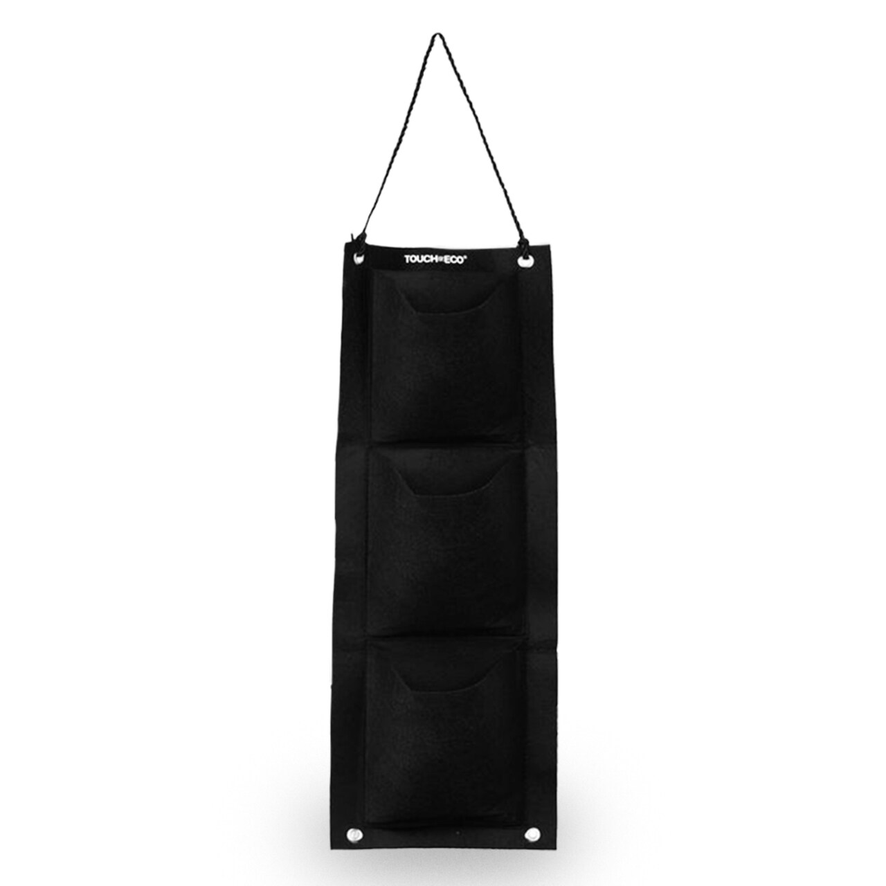 Eco-Friendly Vertical Hanging Planter Bag 3 Pocket Garden Grower 9X24 1 2 4 Pack